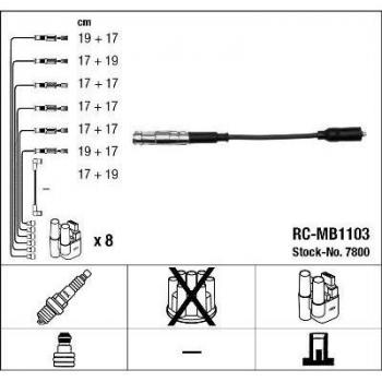 NGK 7800 Kit de câbles d'allumage