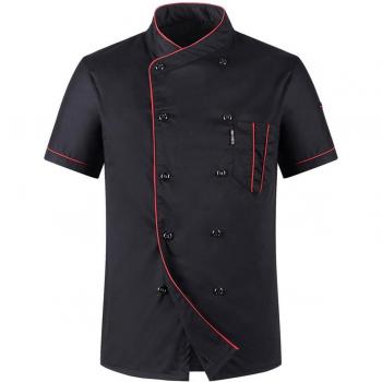 Camiseta de chef de doble pecho para hombre