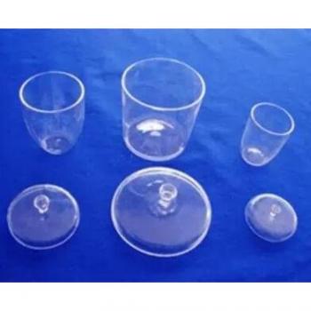 Quartz Laboratory Crucible with Protective Cover