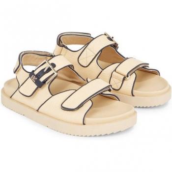 Sommersandale Tommy Hilfiger RAFIA SPORTY – Plateauabsatz & Klettverschlüsse