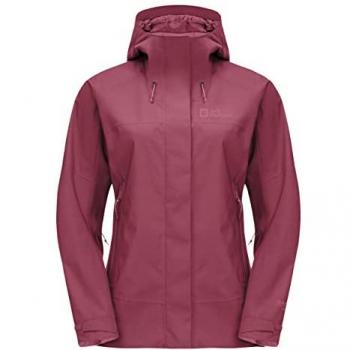 Jack Wolfskin Giacca Kammweg 2L rossa per donne impermeabile