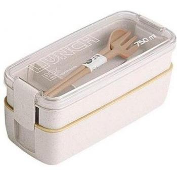 Caja de almuerzo de paja de trigo 900ml/750ml