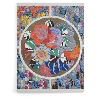 Elegant Benedictus Art Deco Flower Canvas, 12 by 16 inches – Artery8