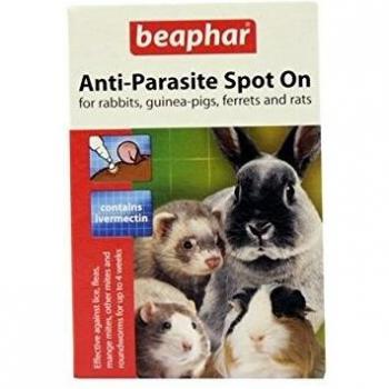Beaphar Four-Card Spot-On Treat for Rabbit/Guinea Pig Parasites