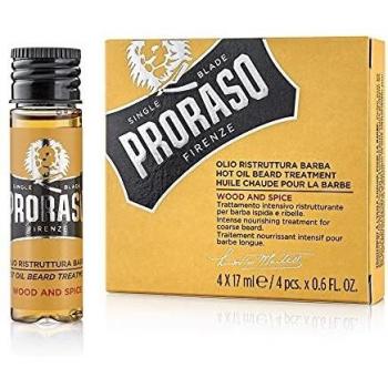 Proraso Heißes Bartöl Behandlung Wood & Spice, 4x17 ml
