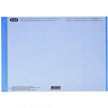 Étiquettes de Dossiers Ruiterstrook Elba Verticales et Bleues Numéro 0 297x6mm en Pack de 10 Planches