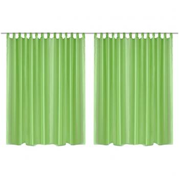 Tende Pura Verde per Soggiorno 290x225 cm (2 unità)