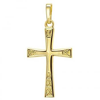 JEVELION Elegante Kreuzkette 333 Gold
