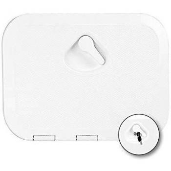 Trappe d'accès de qualité supérieure Top Line en bois, teintée en ivoire, mesure 270x375mm