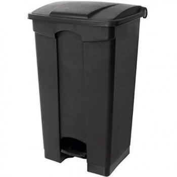 Basurero Polipropileno Jantex 45 L con Pedal Negro