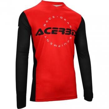 Camiseta de Motocross Acerbis J-Track Inc XL Negro Rojo