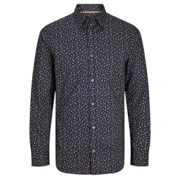 Camicia Leeds Print Dobby Navy Sottile Comfort Fit Jack & Jones