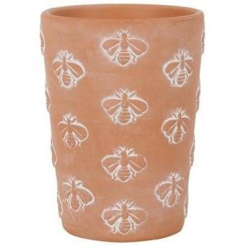 Creatieve Bij Terracotta Plantenpot 16cm x marron