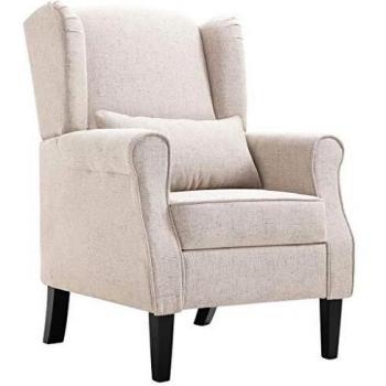 VidaXL Beige Living Room Armchair