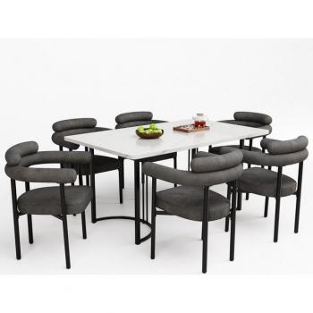 Harmonie‑Sessel 6‑er Set – Esszimmerbequemlichkeit