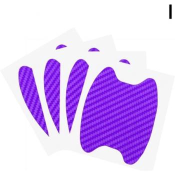 4Pcs Anti-Scratch Car Door Handle Carbon Fiber Stickers