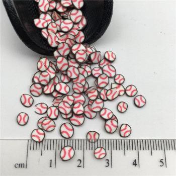 Baseball Polymer Clay for Nail Art