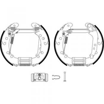 HELLA 8DB 355 022-791 Trommelbremse Bremsbacken