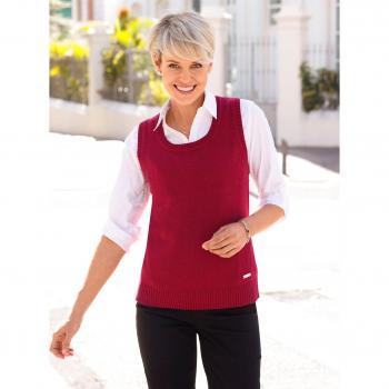 Débardeur Chic en Coton Rouge Foncé