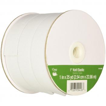 Dritz 1 x 25yd Knit Elastic, White