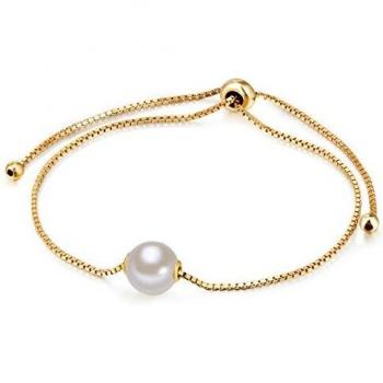 Braccialetto Valero Oro-Perla Bianca