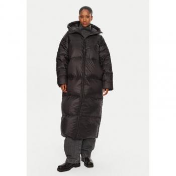 XL BomBoogie Down Coats for Women – Long Hooded, Black, Weatherproof