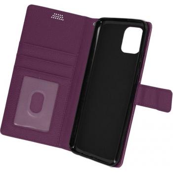 Funda con solapa y tarjetero para Samsung Galaxy A03 en color violeta