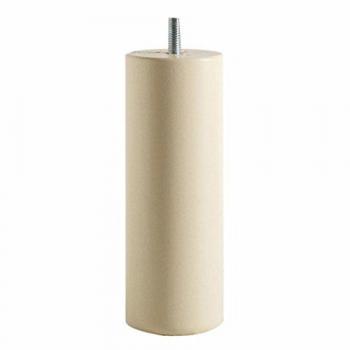 Pieds de lit cylindriques, 20 cm, ensemble de 4
