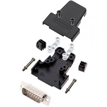Encitech 180° D-SUB Pin Strip with 15 Pins