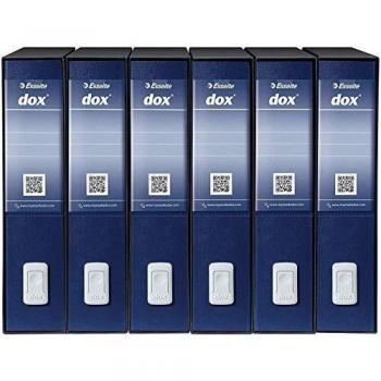 Esselte A4 Lever Arch File Blue 80mm Spine Width Dox 1 Pack of 6