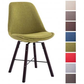 Chaise Dossier Assise Vert avec Pieds Robustes Cappuccino