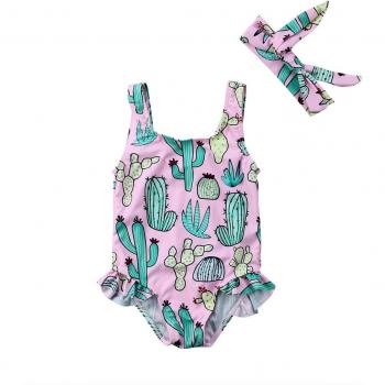 Girls' Beachwear One-Piece Swimsuit