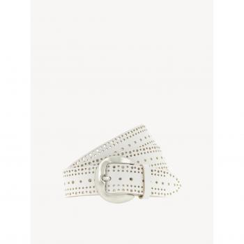 Ceinture blanche premium en cuir