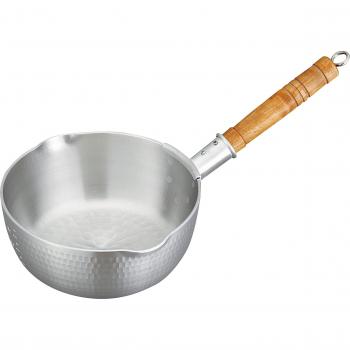Zilveren 15 cm Aluminium Neigepot Nakao met Martelingsoppervlak