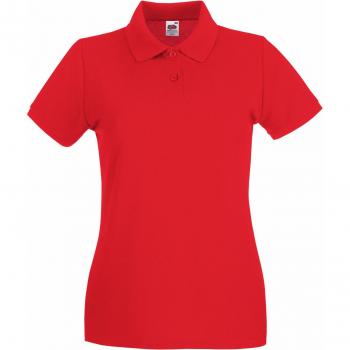 Fruit Of The Loom Polo Lady-Fit Rojo 2XL