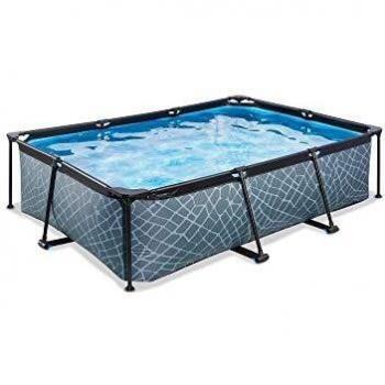 Piscina Exit Stone 220x150x65 cm – Pompa Auto‑Regolata