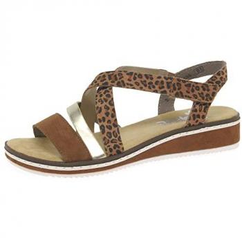 Rieker Sandales Confort Femme Brun