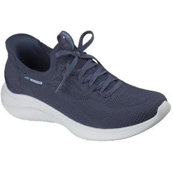 Women's Ultra Flex 4.0 Navy Slip‑On Sneaker – Size 7 (Textile/Synthetic)