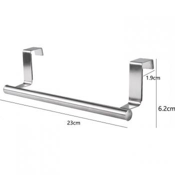 Toallero de acero inoxidable con perchas perforadas