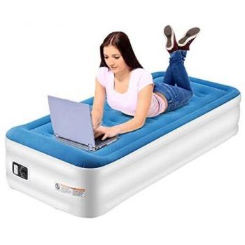 TravelMate Twin Inflatable Bed, Electric Pump & Pillow Included