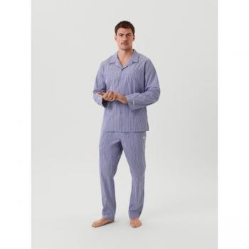 Björn Borg Thomas Mason Poplin Pyjama Set Blue, XL