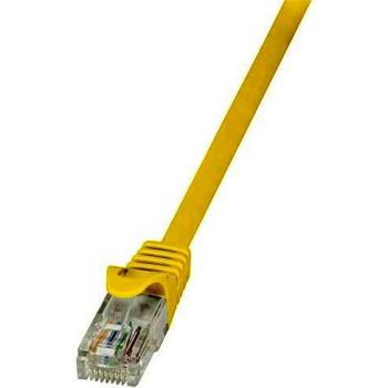 LogiLink 1m Cat.5e U/UTP Networking Cable, Yellow, RJ45 Patch Cable