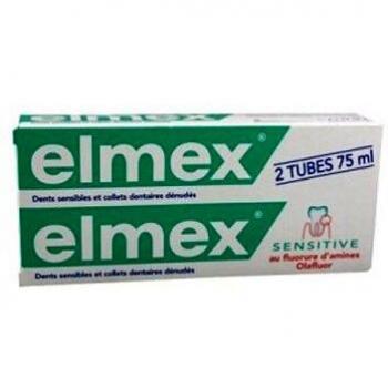 Elmex Sensitive – 75 ml Tube mit doppeltem Streifen