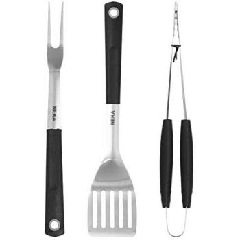 Barbecue Neka 3‑Pezzi: Pinza, Forchetta & Spatola