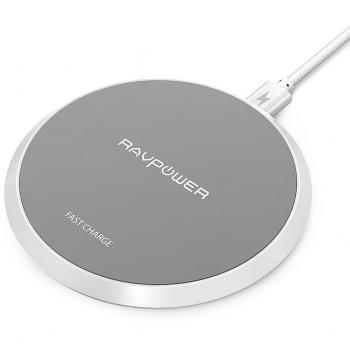 RAVPower Qi‑Kompatibles Schnellladegerät 10 W – Für Samsung S9, S8 & iPhone X/8
