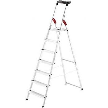 Hailo L60 StandardLine, Alu-Sicherheits-Stehleiter, 7 Stufen