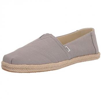 TOMS Women's Grey Alpargata Rope Slip-On Loafers