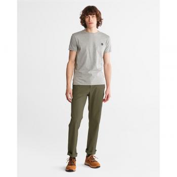 Chino Droit Claremont en Vert pour Homme
