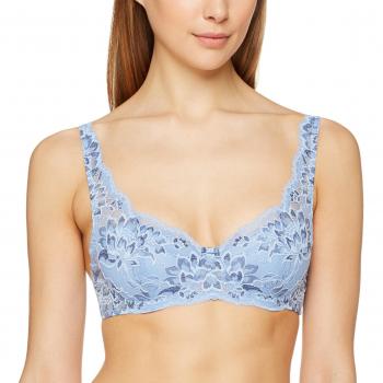 Triumph Women's Amourette Charm Lace Bra in Blue, Size 32B