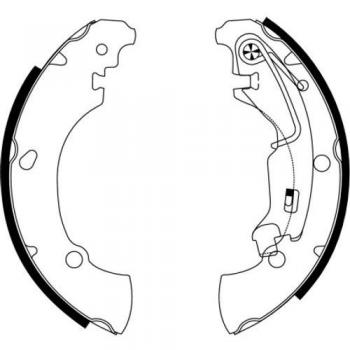 HELLA Jeu de mâchoires de frein 8DB 355 002-701